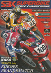 Programme cover of Brands Hatch Circuit, 27/07/2003