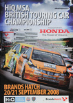 Programme cover of Brands Hatch Circuit, 21/09/2008