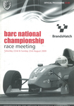 Programme cover of Brands Hatch Circuit, 23/08/2009