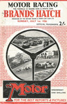 Programme cover of Brands Hatch Circuit, 01/07/1956