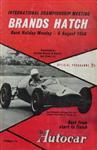 Programme cover of Brands Hatch Circuit, 06/08/1956