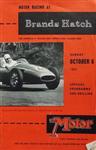 Programme cover of Brands Hatch Circuit, 06/10/1957
