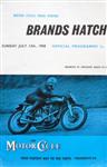 Programme cover of Brands Hatch Circuit, 13/07/1958