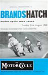 Programme cover of Brands Hatch Circuit, 21/08/1960