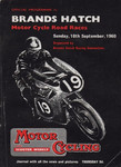 Programme cover of Brands Hatch Circuit, 18/09/1960