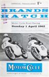 Programme cover of Brands Hatch Circuit, 01/04/1962