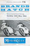 Programme cover of Brands Hatch Circuit, 13/05/1962