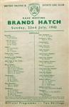 Programme cover of Brands Hatch Circuit, 22/07/1962