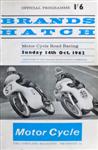 Programme cover of Brands Hatch Circuit, 14/10/1962