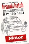 Programme cover of Brands Hatch Circuit, 19/05/1963