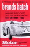 Programme cover of Brands Hatch Circuit, 06/10/1963
