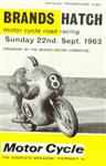 Programme cover of Brands Hatch Circuit, 22/09/1963