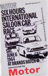 Programme cover of Brands Hatch Circuit, 06/06/1964