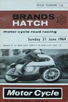 Programme cover of Brands Hatch Circuit, 21/06/1964