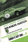 Programme cover of Brands Hatch Circuit, 06/09/1964