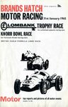 Programme cover of Brands Hatch Circuit, 31/01/1965