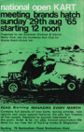 Programme cover of Brands Hatch Circuit, 29/08/1965