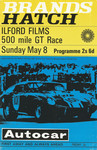 Programme cover of Brands Hatch Circuit, 08/05/1966