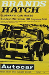 Programme cover of Brands Hatch Circuit, 13/11/1966
