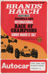 Programme cover of Brands Hatch Circuit, 12/03/1967