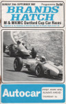 Programme cover of Brands Hatch Circuit, 24/09/1967