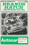 Programme cover of Brands Hatch Circuit, 26/11/1967