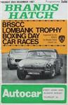 Programme cover of Brands Hatch Circuit, 26/12/1967