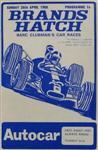 Programme cover of Brands Hatch Circuit, 28/04/1968