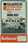 Programme cover of Brands Hatch Circuit, 20/10/1968