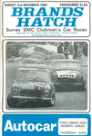 Programme cover of Brands Hatch Circuit, 03/11/1968