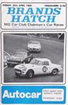 Programme cover of Brands Hatch Circuit, 20/04/1969