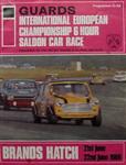 Programme cover of Brands Hatch Circuit, 22/06/1969