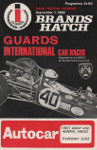 Programme cover of Brands Hatch Circuit, 01/09/1969