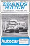 Programme cover of Brands Hatch Circuit, 21/09/1969