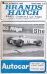 Programme cover of Brands Hatch Circuit, 26/10/1969
