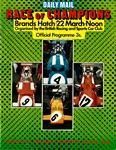 Programme cover of Brands Hatch Circuit, 22/03/1970