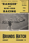 Programme cover of Brands Hatch Circuit, 19/07/1970