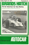 Programme cover of Brands Hatch Circuit, 16/08/1970