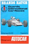 Programme cover of Brands Hatch Circuit, 31/08/1970