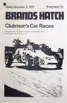 Programme cover of Brands Hatch Circuit, 08/11/1970