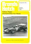 Programme cover of Brands Hatch Circuit, 07/03/1971
