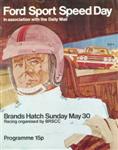 Programme cover of Brands Hatch Circuit, 30/05/1971