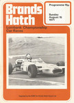 Programme cover of Brands Hatch Circuit, 15/08/1971