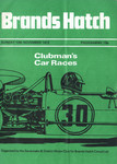 Programme cover of Brands Hatch Circuit, 19/11/1972
