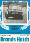 Programme cover of Brands Hatch Circuit, 24/06/1973
