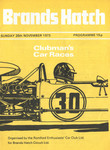 Programme cover of Brands Hatch Circuit, 25/11/1973