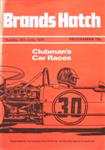 Programme cover of Brands Hatch Circuit, 09/06/1974