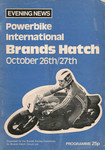 Programme cover of Brands Hatch Circuit, 27/10/1974