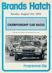 Programme cover of Brands Hatch Circuit, 17/08/1975
