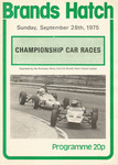 Programme cover of Brands Hatch Circuit, 28/09/1975